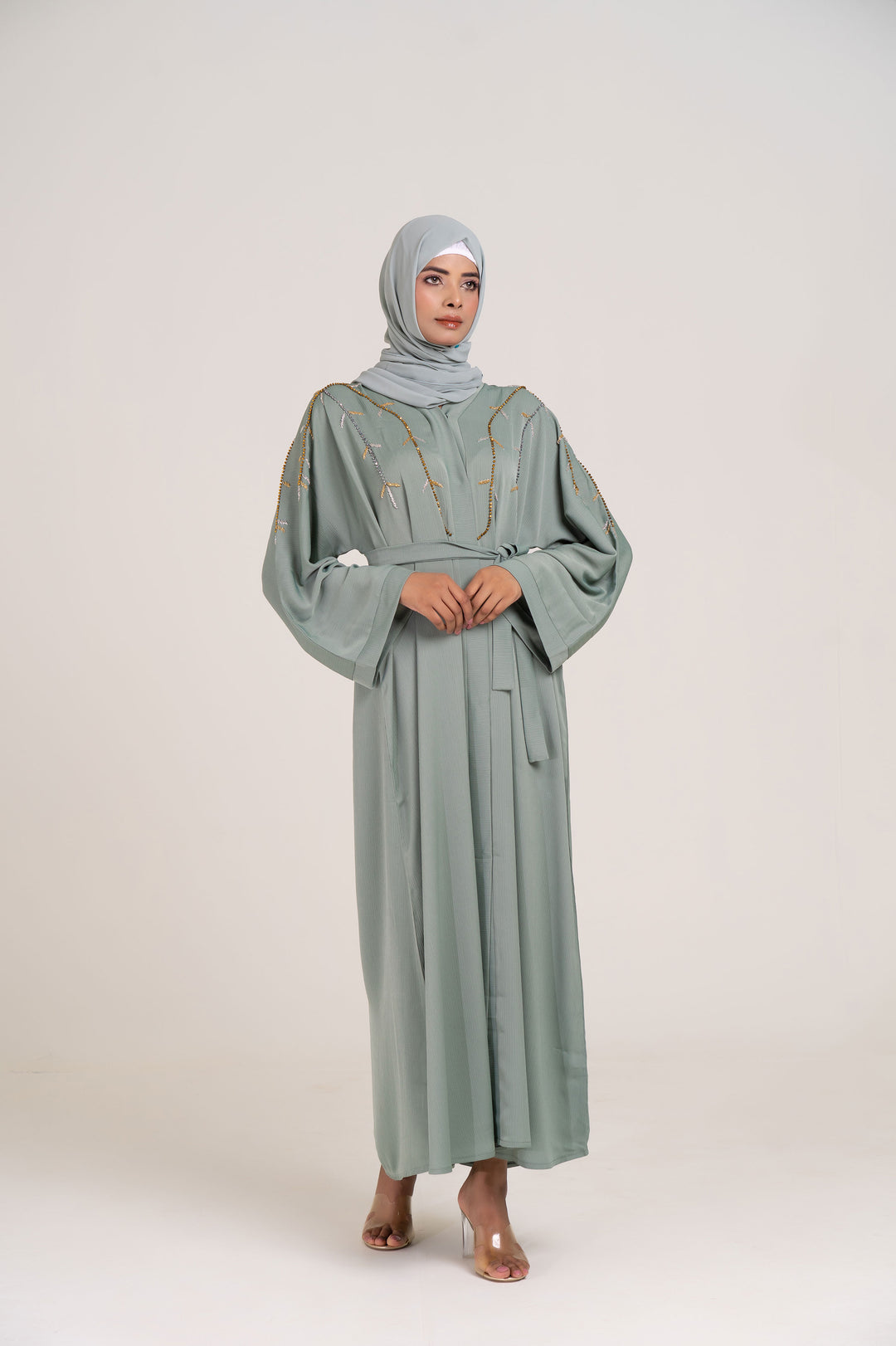 Lush Elegance Open Abaya Size 56