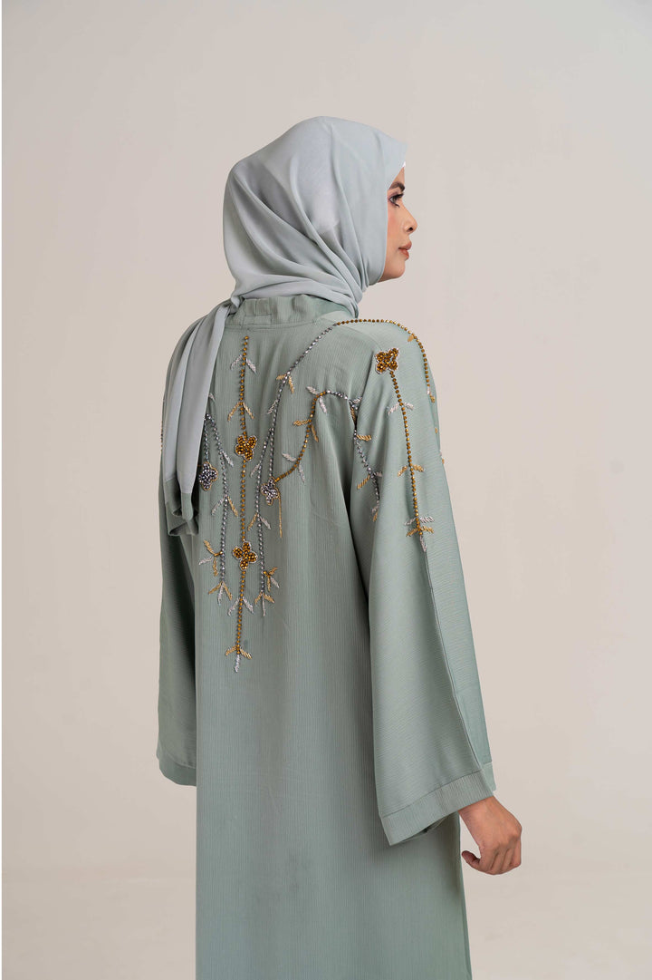 Lush Elegance Open Abaya Size 60