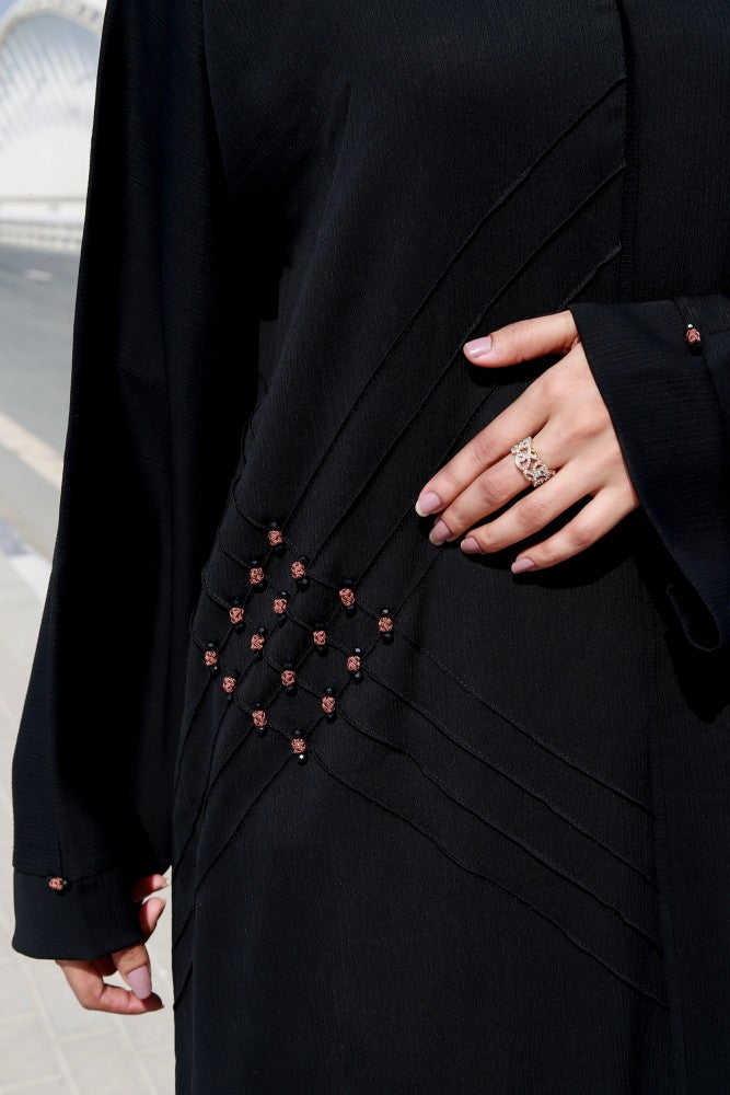 Amna Black Abaya Size 54