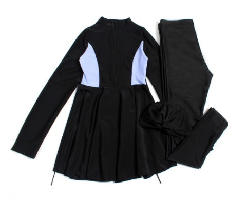 Black & Blue Modest Swimwear Size Large