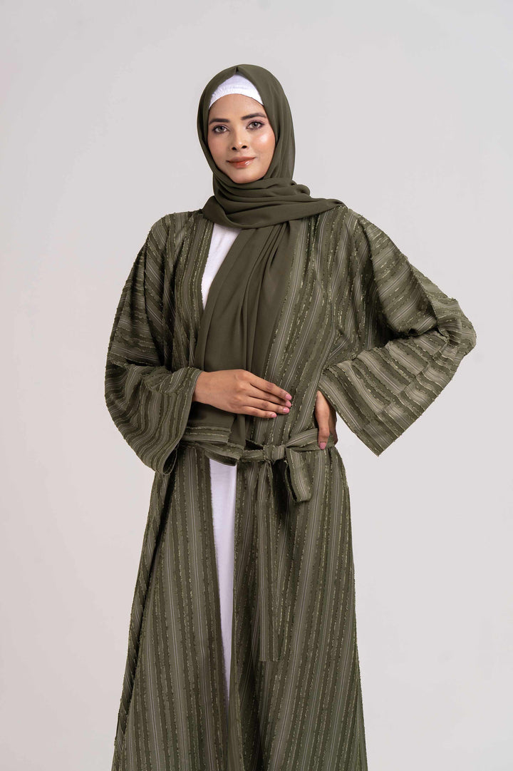 Olive Serenity Abaya Size 54