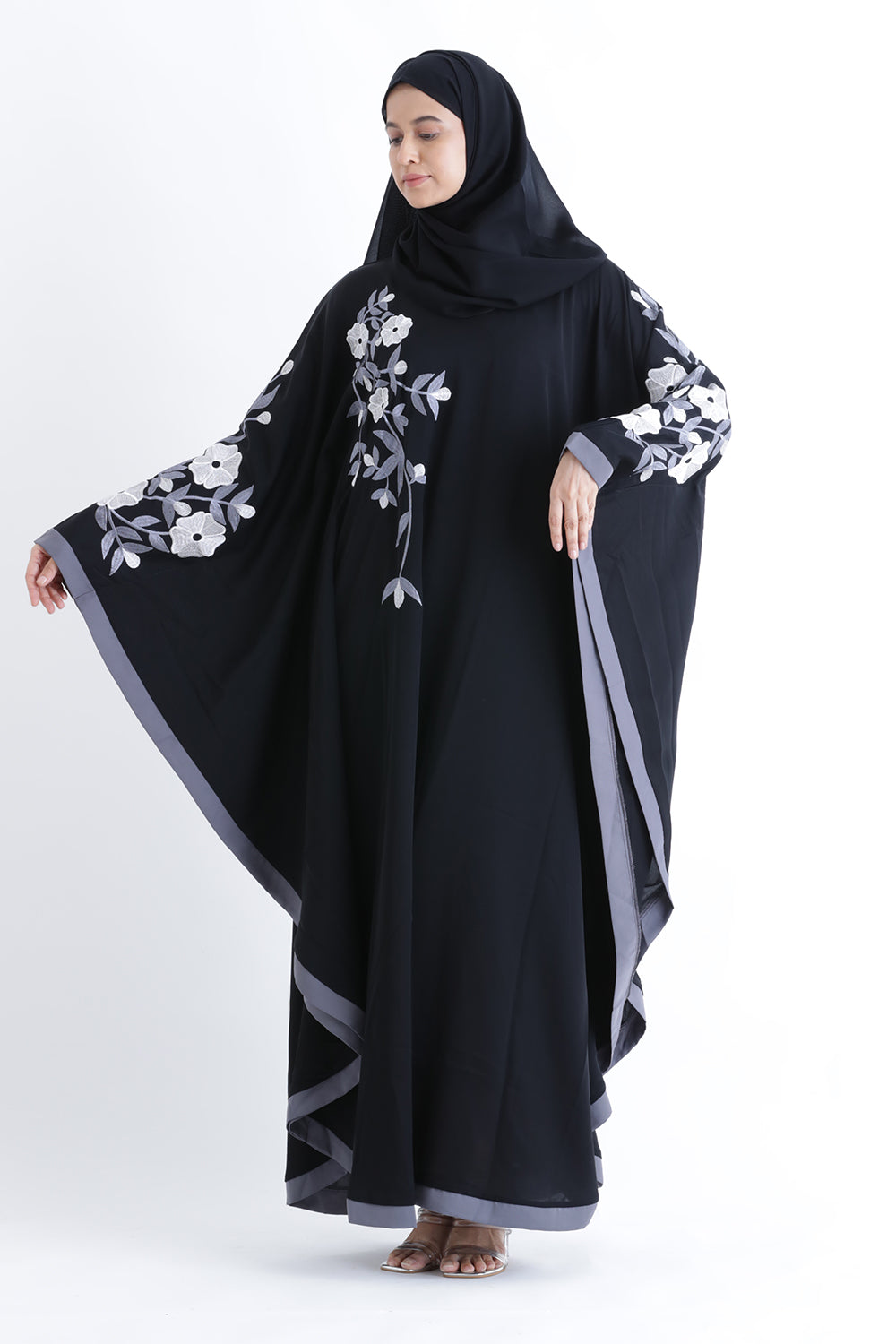 Embroidered Farasha Kaftan Abaya Size 54