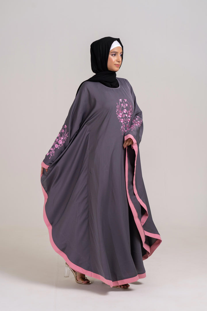 Blush Horizon Batwing Abaya Size 54