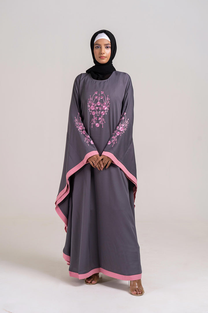 Blush Horizon Batwing Abaya Size 60