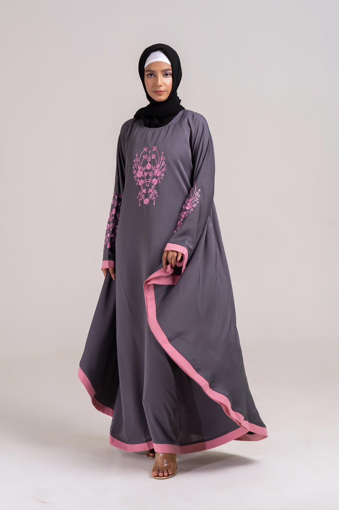 Blush Horizon Batwing Abaya Size 56