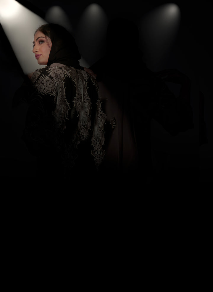 Golden Mirage Embroidered Abaya
