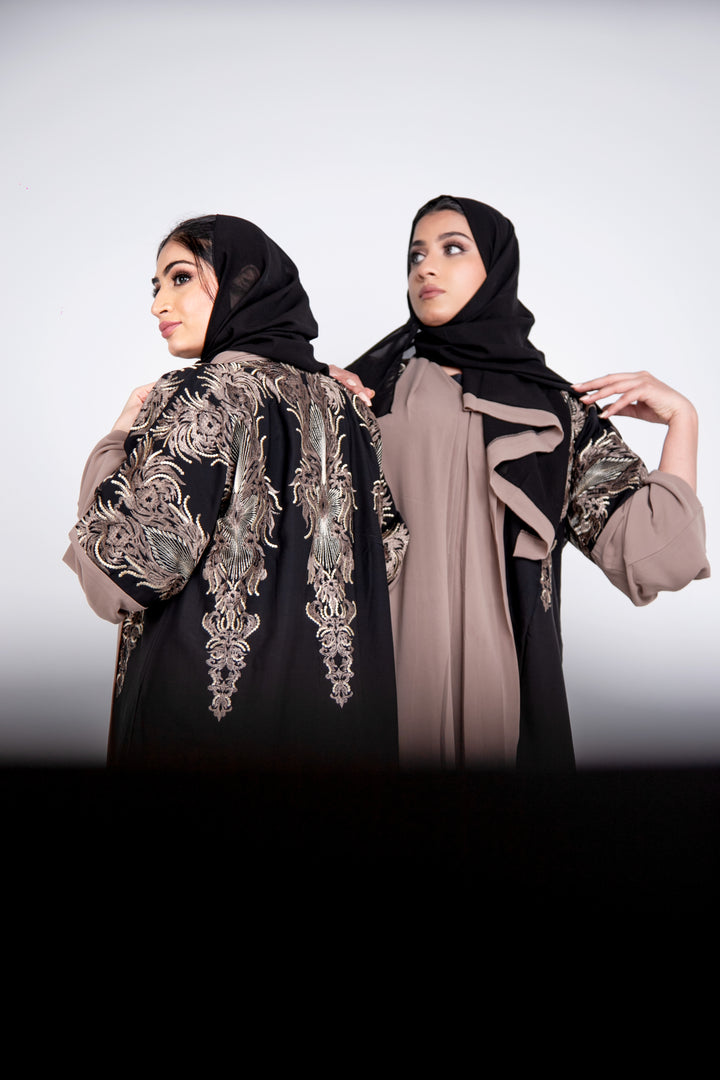 Golden Mirage Embroidered Abaya
