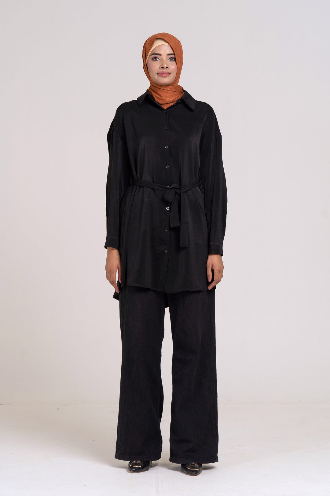 Grace Long Shirt (Black) Size XL