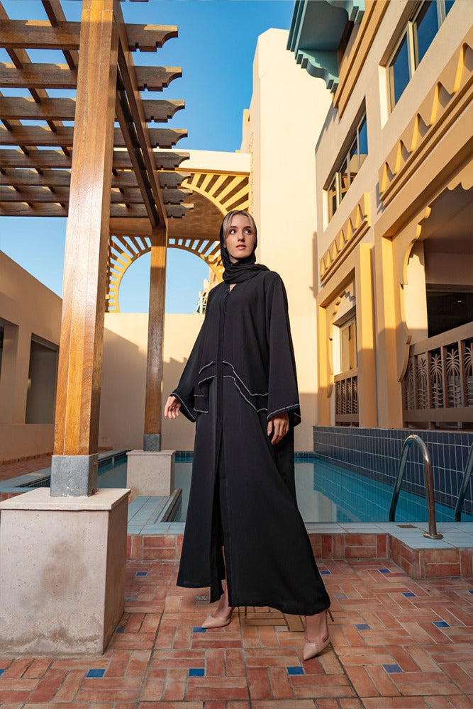 Haleh Deluxe Buttoned Abaya Size 52