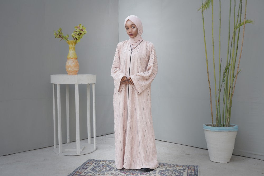 INARA-ABAYA,Pale-Pink