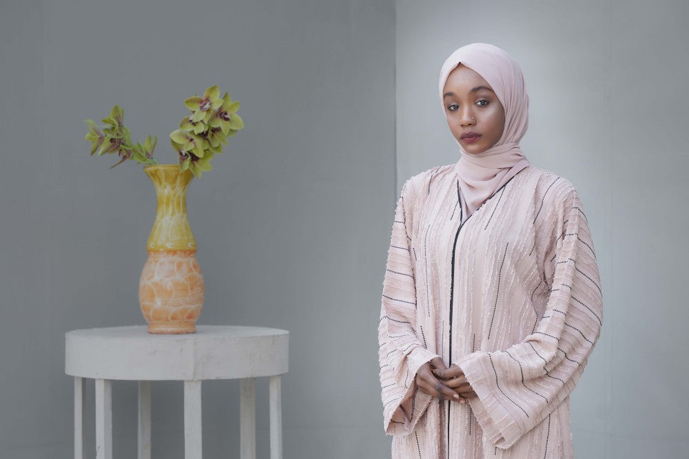 INARA-ABAYA,Pale-Pink