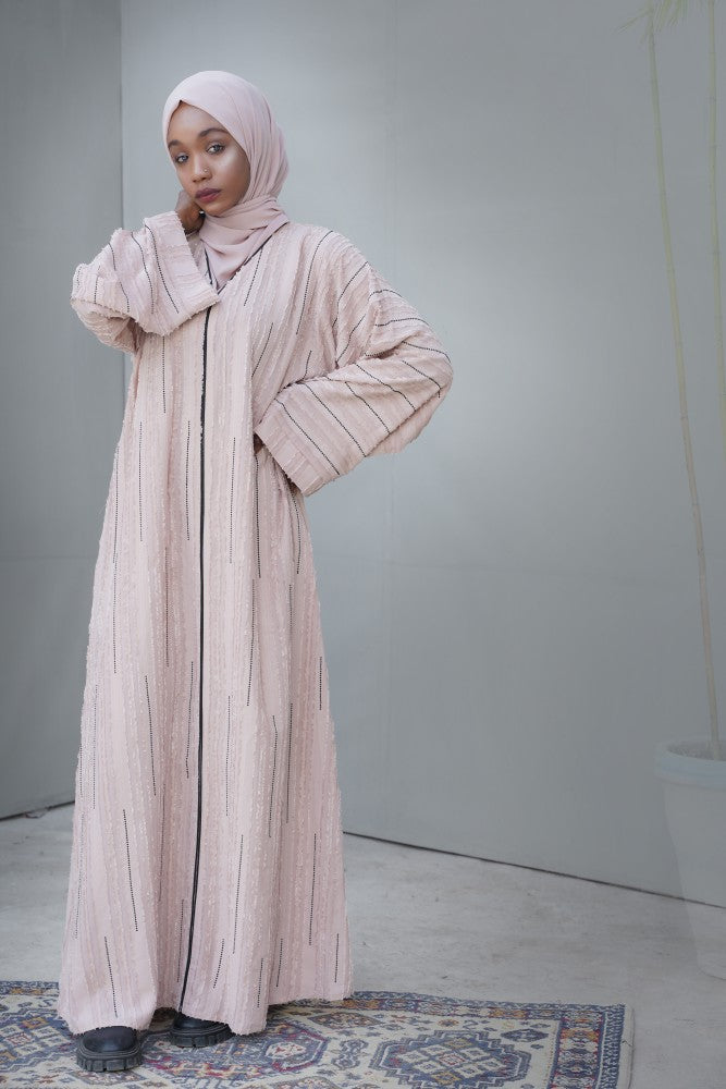 INARA-ABAYA,Pale-Pink