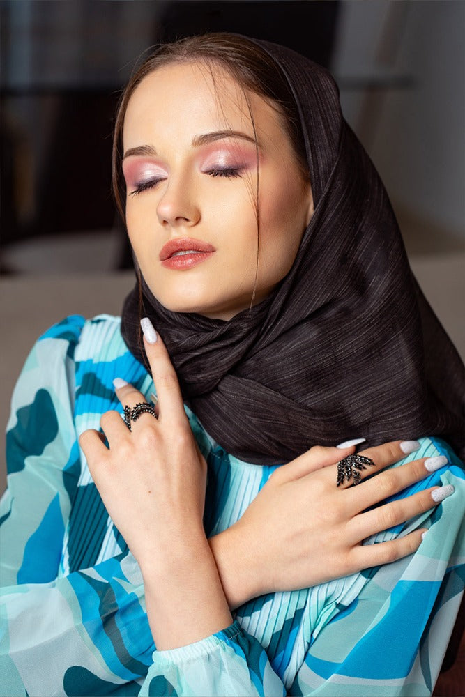 Lobelia long etoile dress