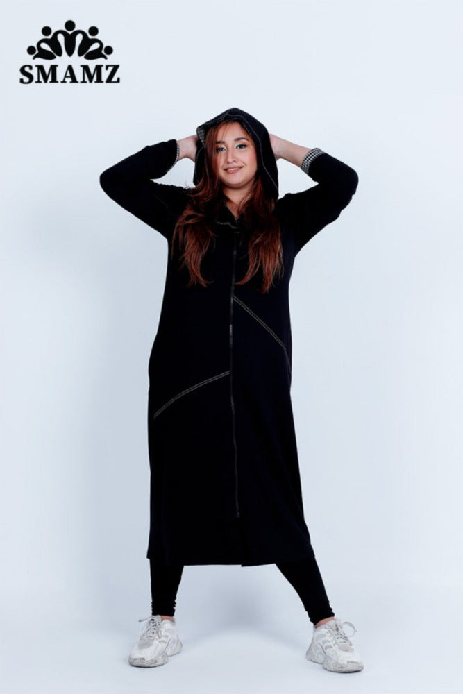 Long Cardigan with Zip