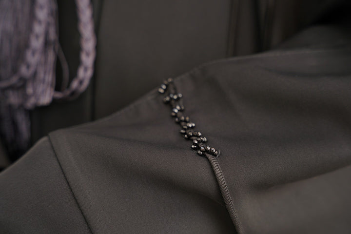 Majesty Black Open Abaya Size 60