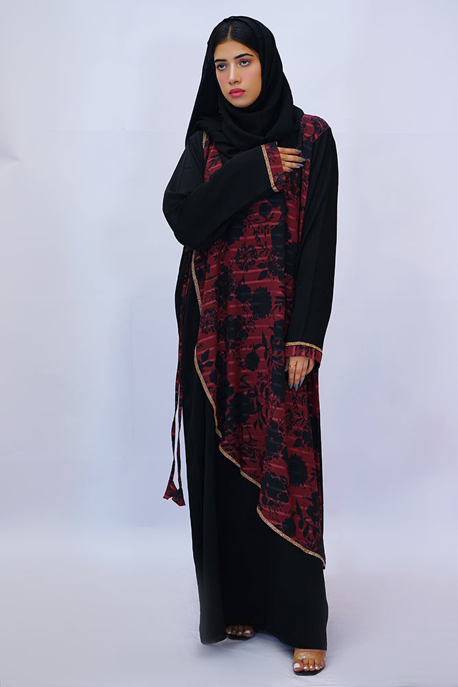 Marjan Black Closed Abaya Size 52