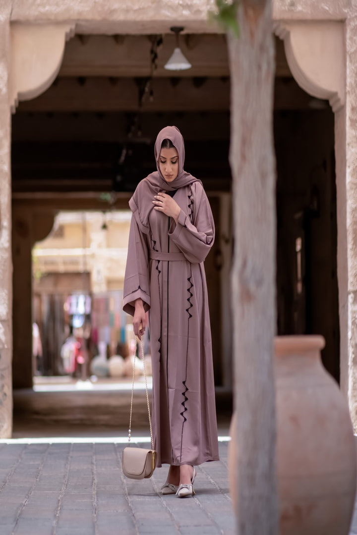 Cyra Mocha Closed Abaya Size 58