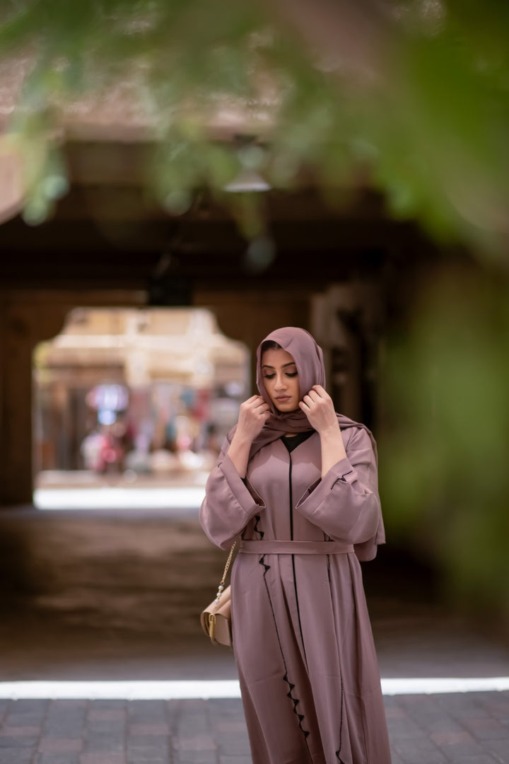 Cyra Mocha Closed Abaya Size 56