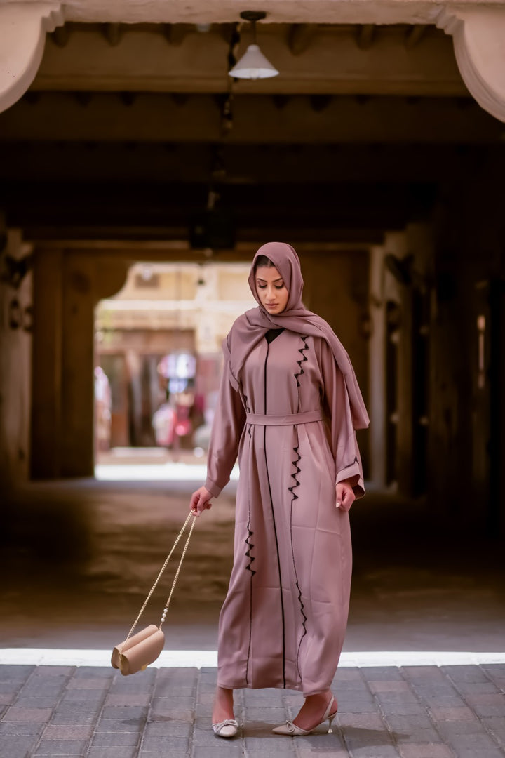 Cyra Mocha Closed Abaya Size 54