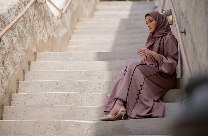 Cyra Mocha Closed Abaya Size 60