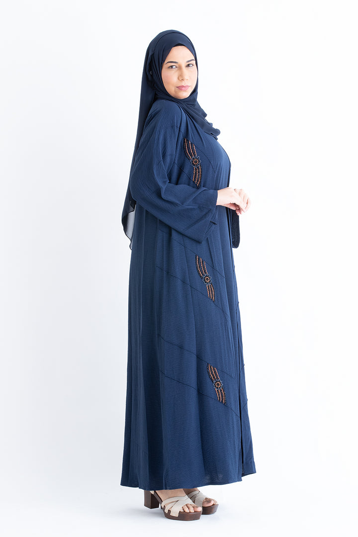 Sapphire Blue 3 Piece Abaya Size 58