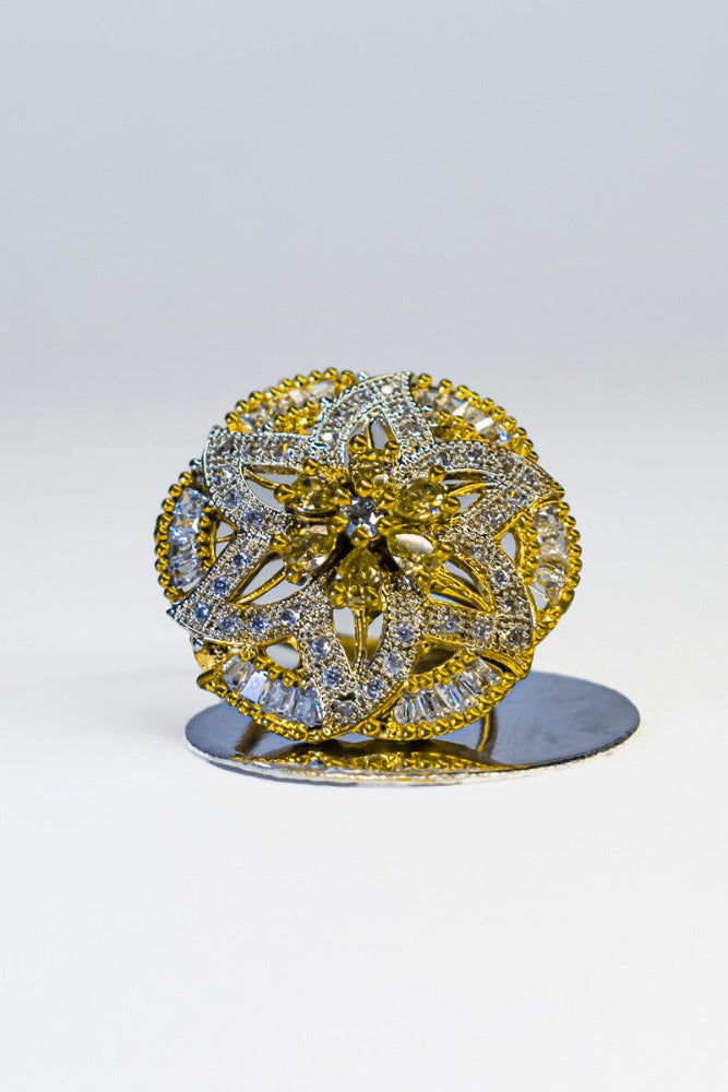 Solar Gold Plated Ring Size O