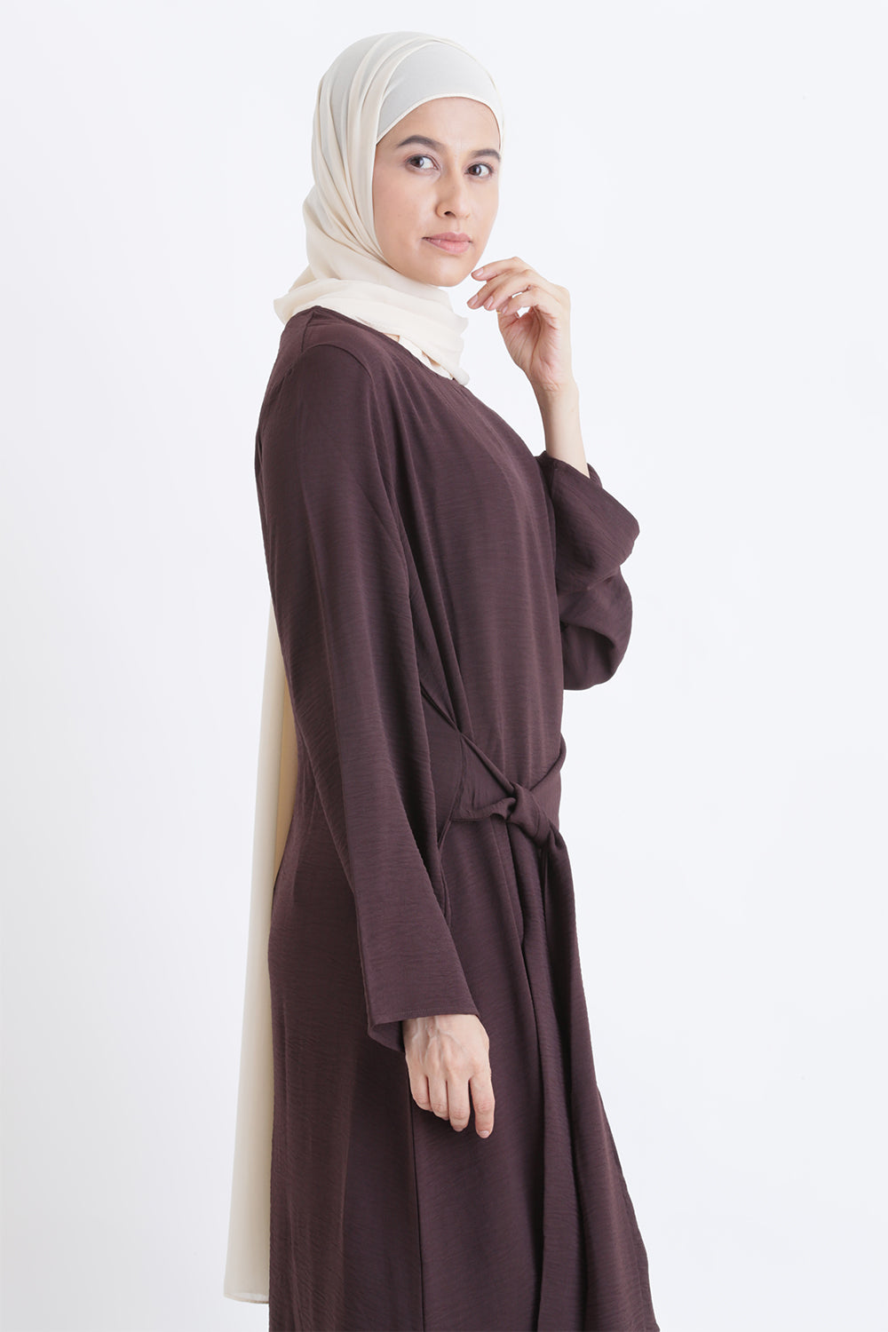 Mocha Elegance Dress Size M