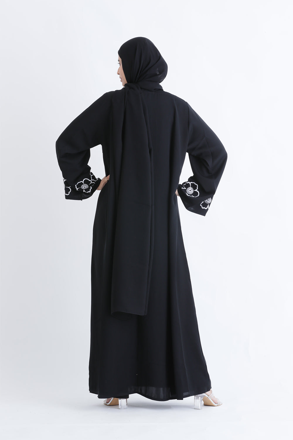 Classic Charm Buttoned Abaya  
