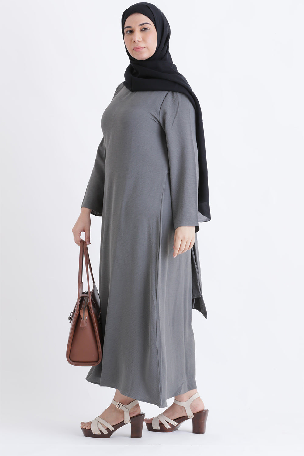 Charcoal Flow Dress
