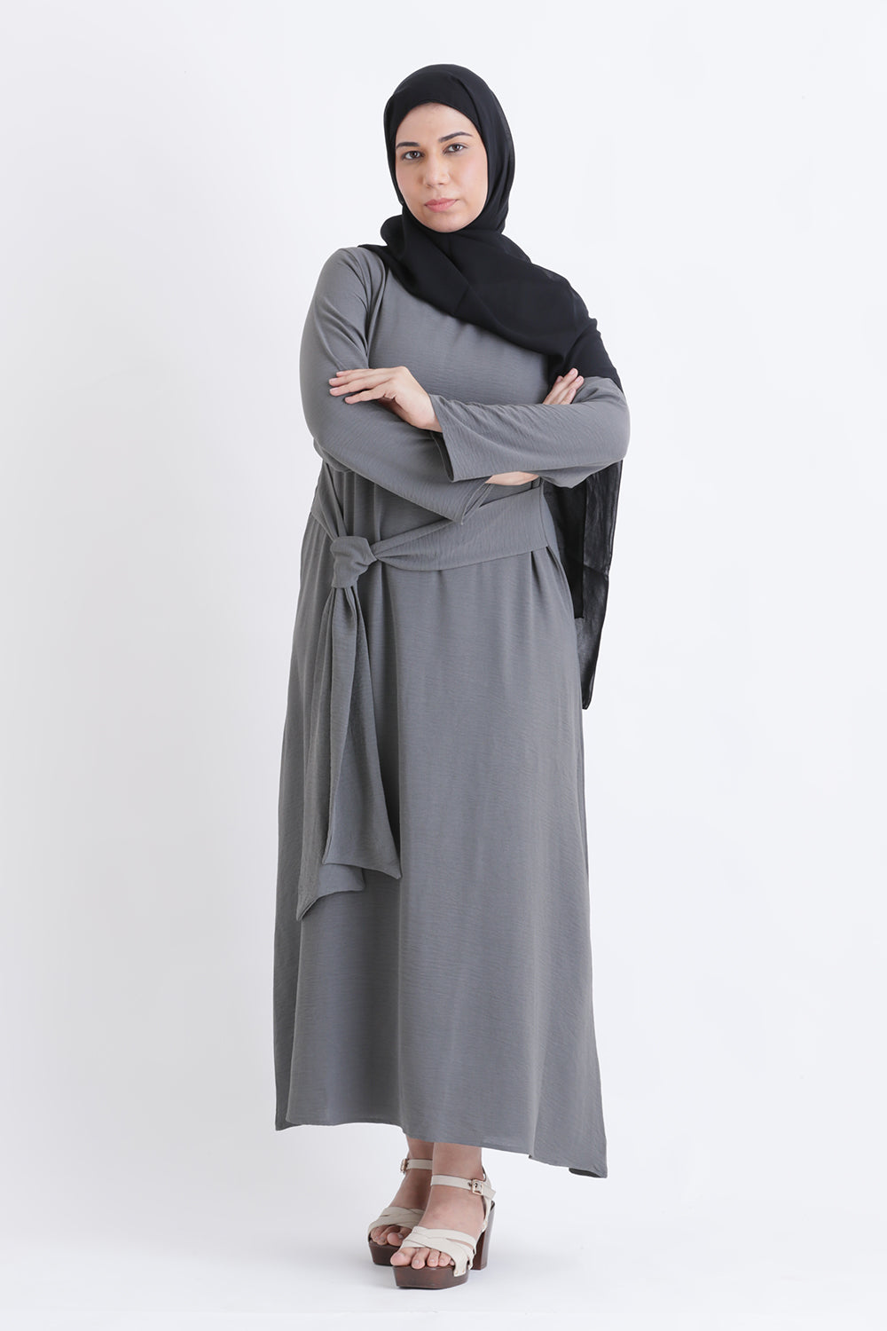 Charcoal Flow Dress