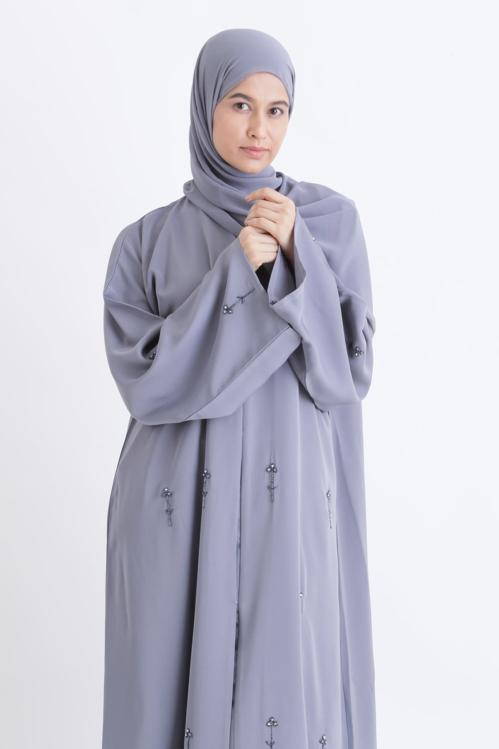 Misty Bloom Open Abaya Size 58