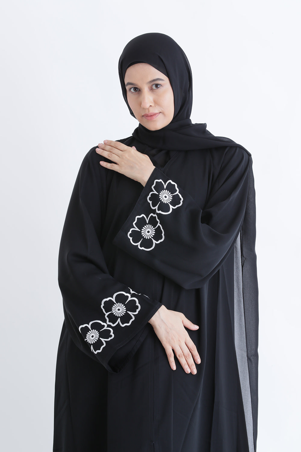 Classic Charm Buttoned Abaya Size 52