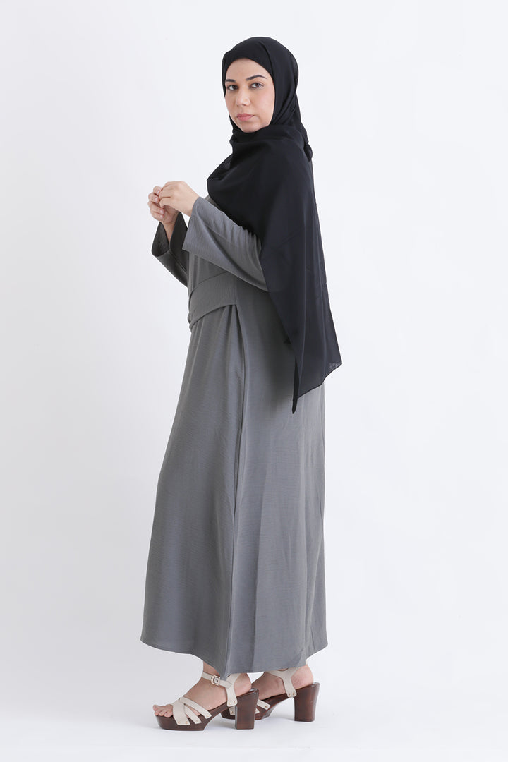 Charcoal Flow Dress