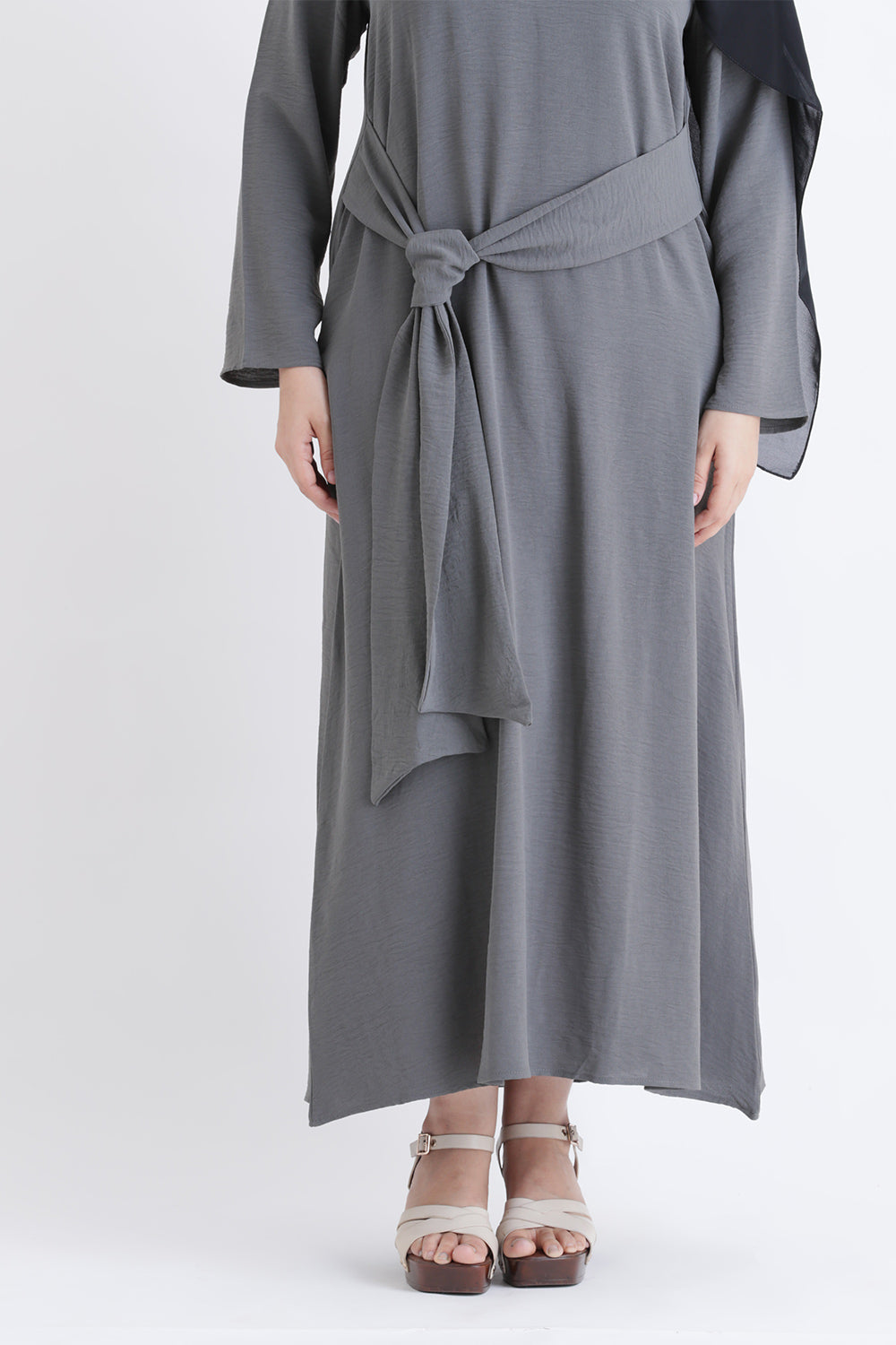 Charcoal Flow Dress  
