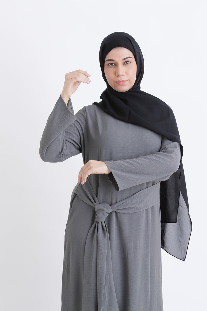 Charcoal Flow Dress