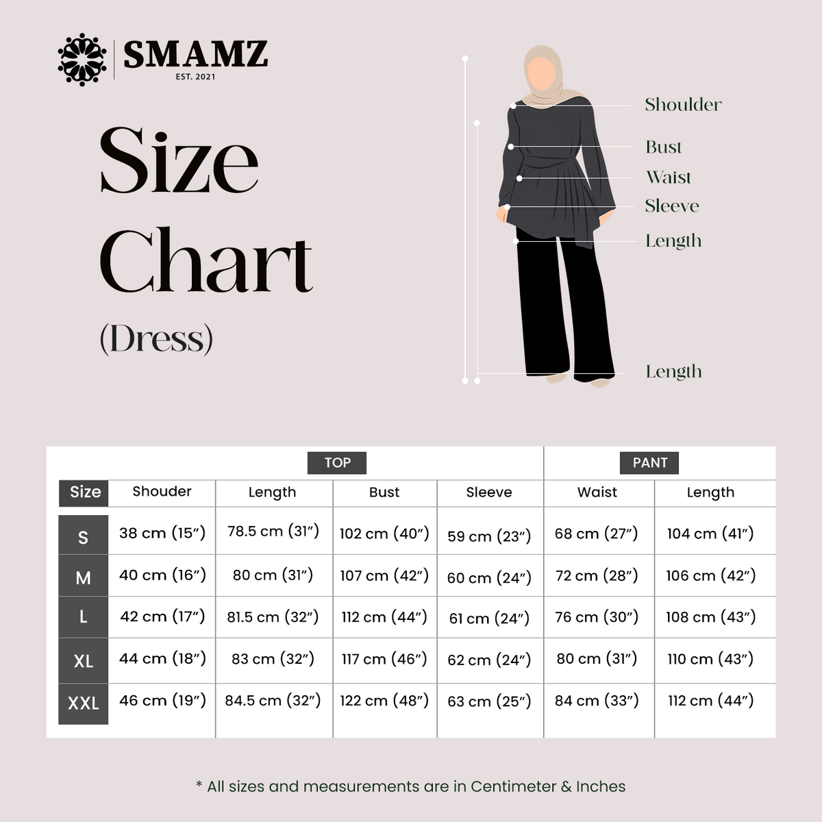 Elegant Sapphire Belted Tunic Dress — size chart