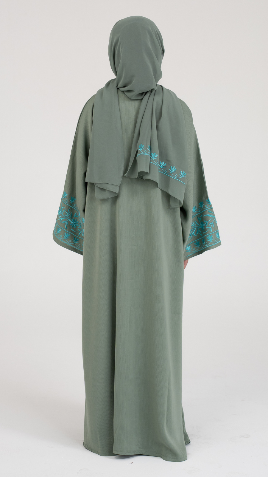 Botanical Bloom Girls Abaya