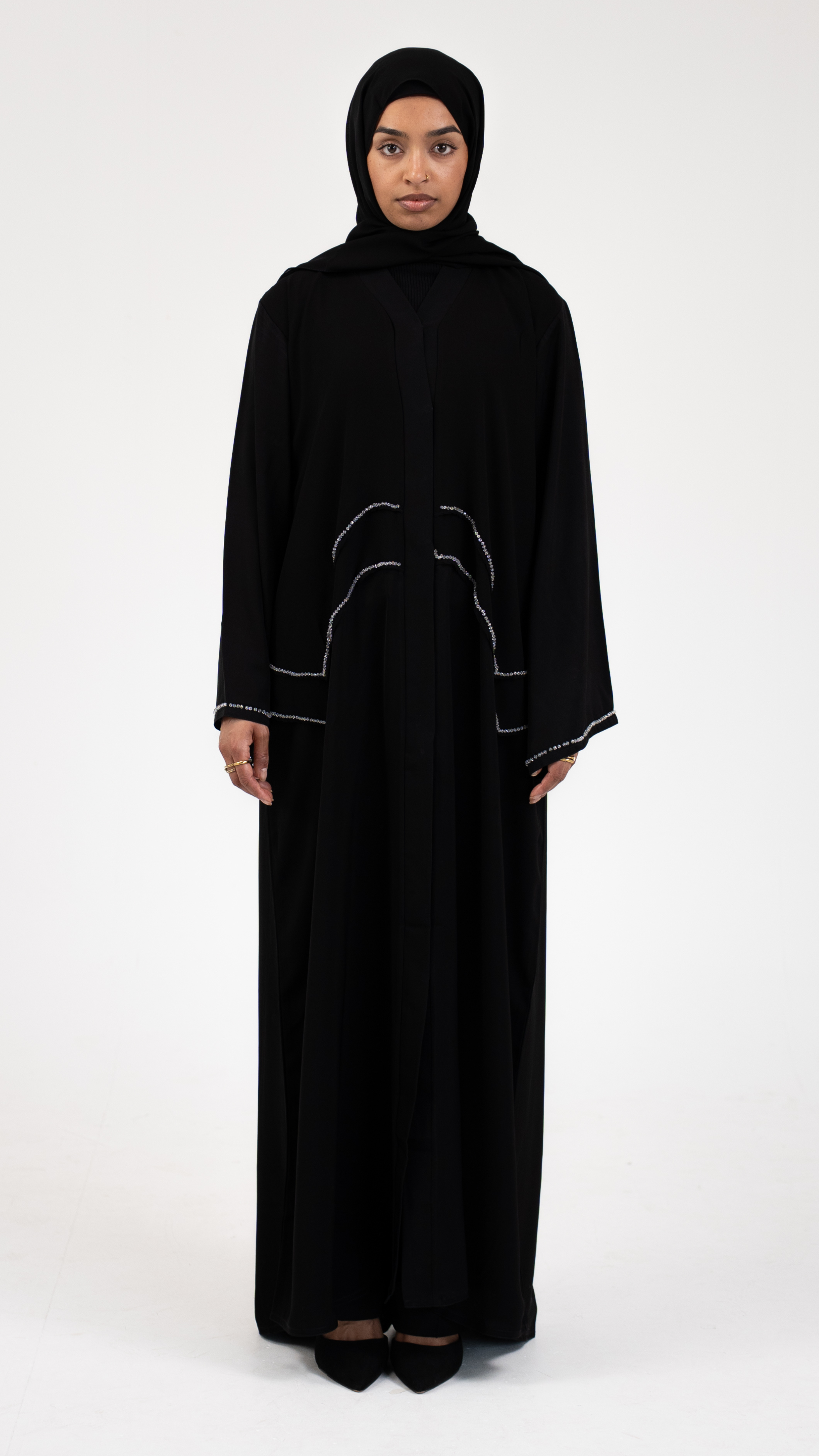 Haleh Deluxe Buttoned Abaya