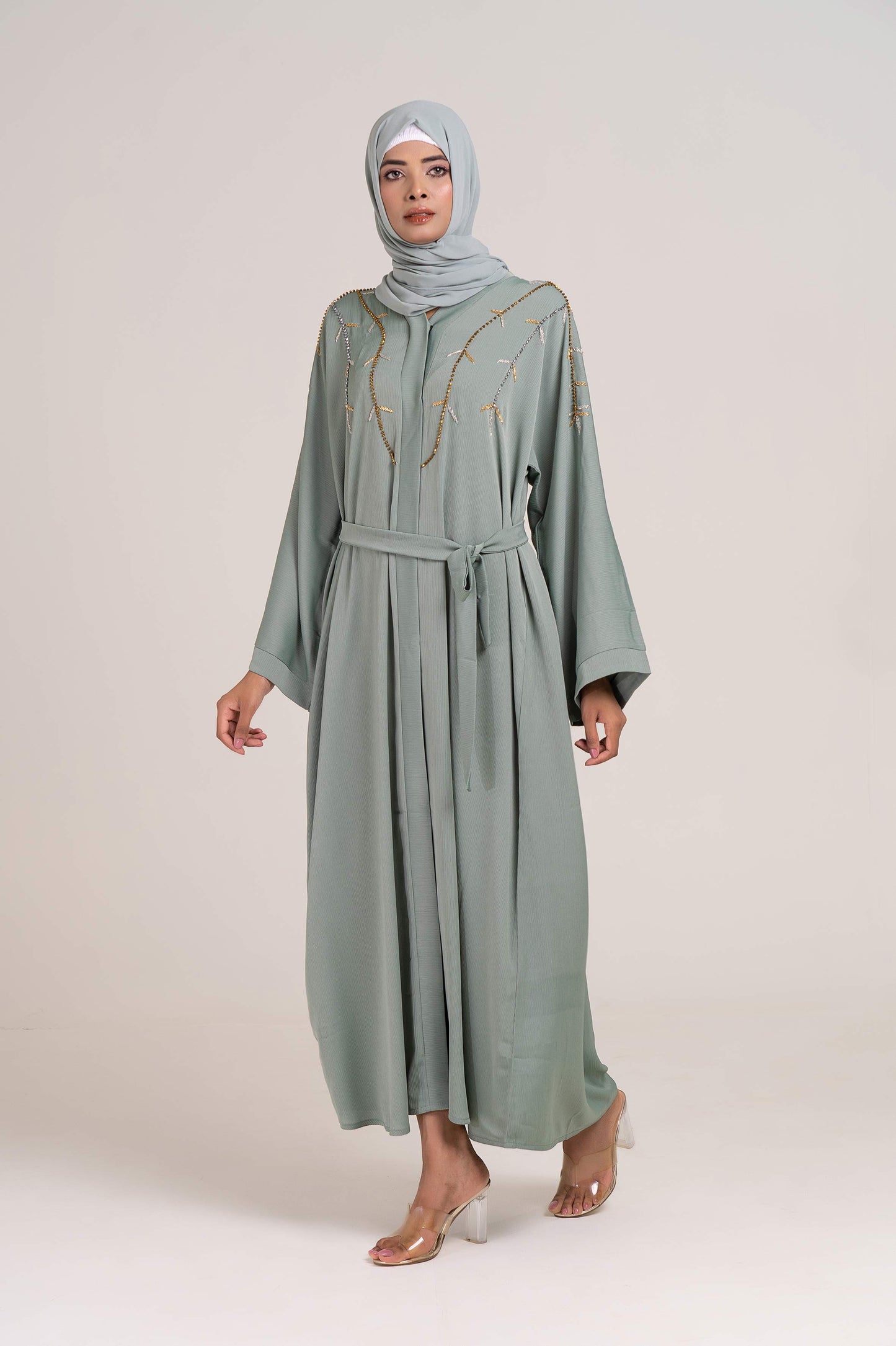 Lush Elegance Open Abaya