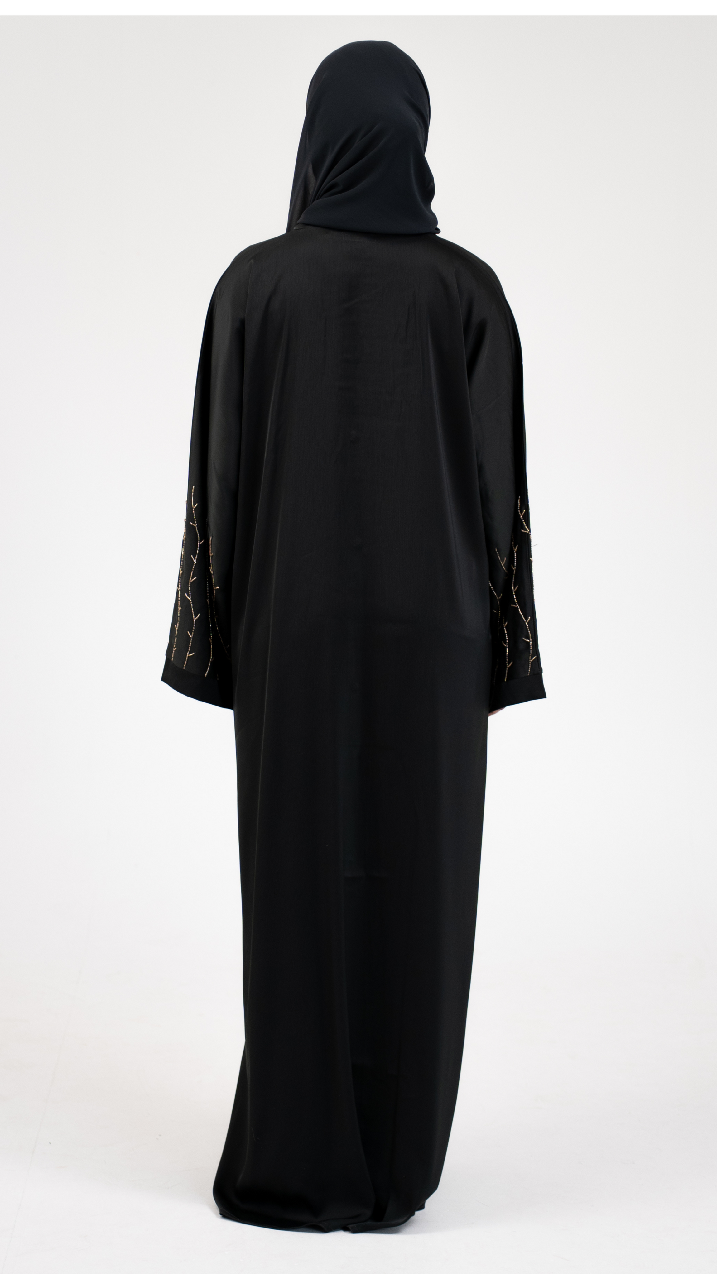 Beaded Forest Buttoned Abaya