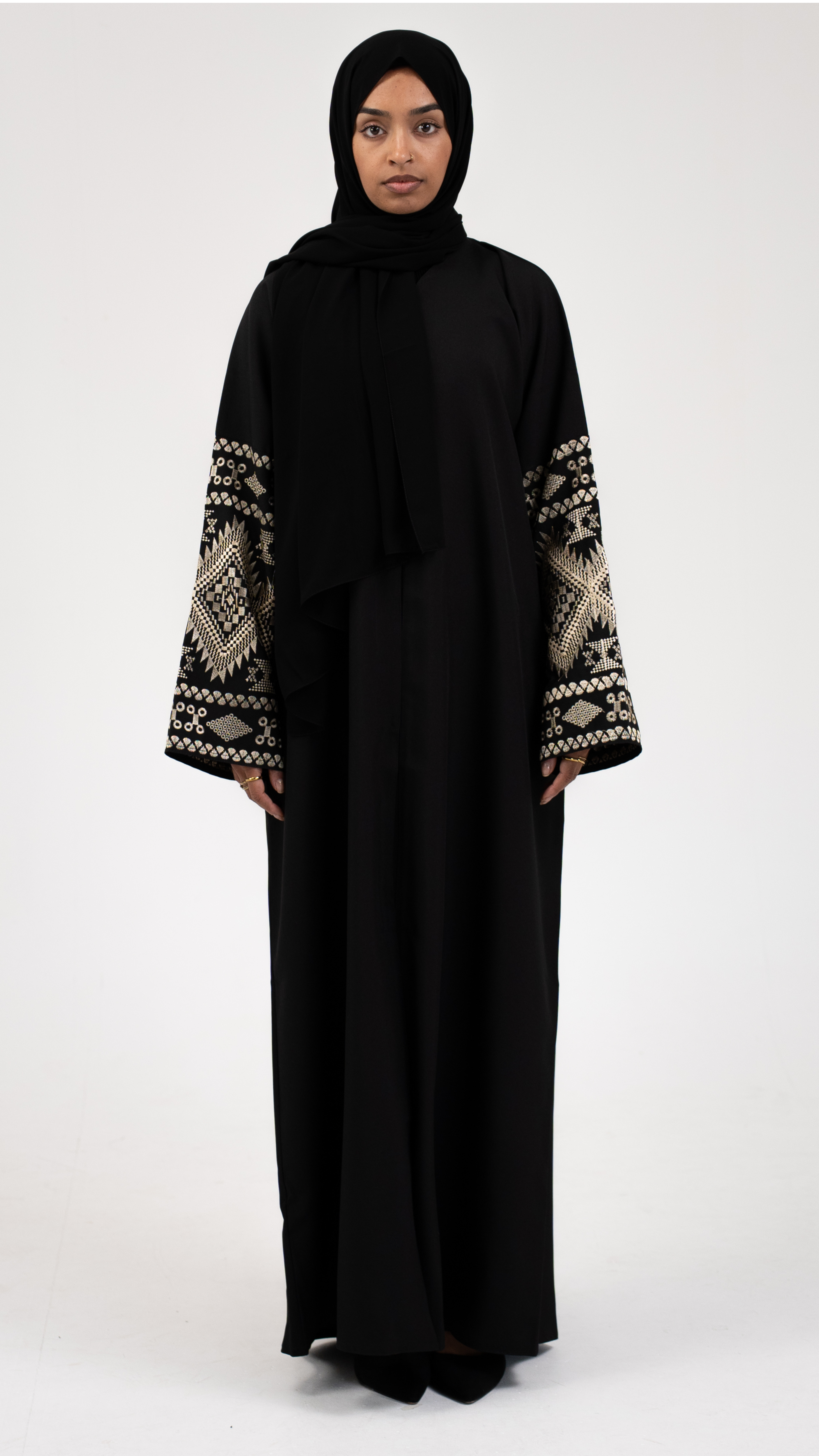Golden Mosaic Abaya