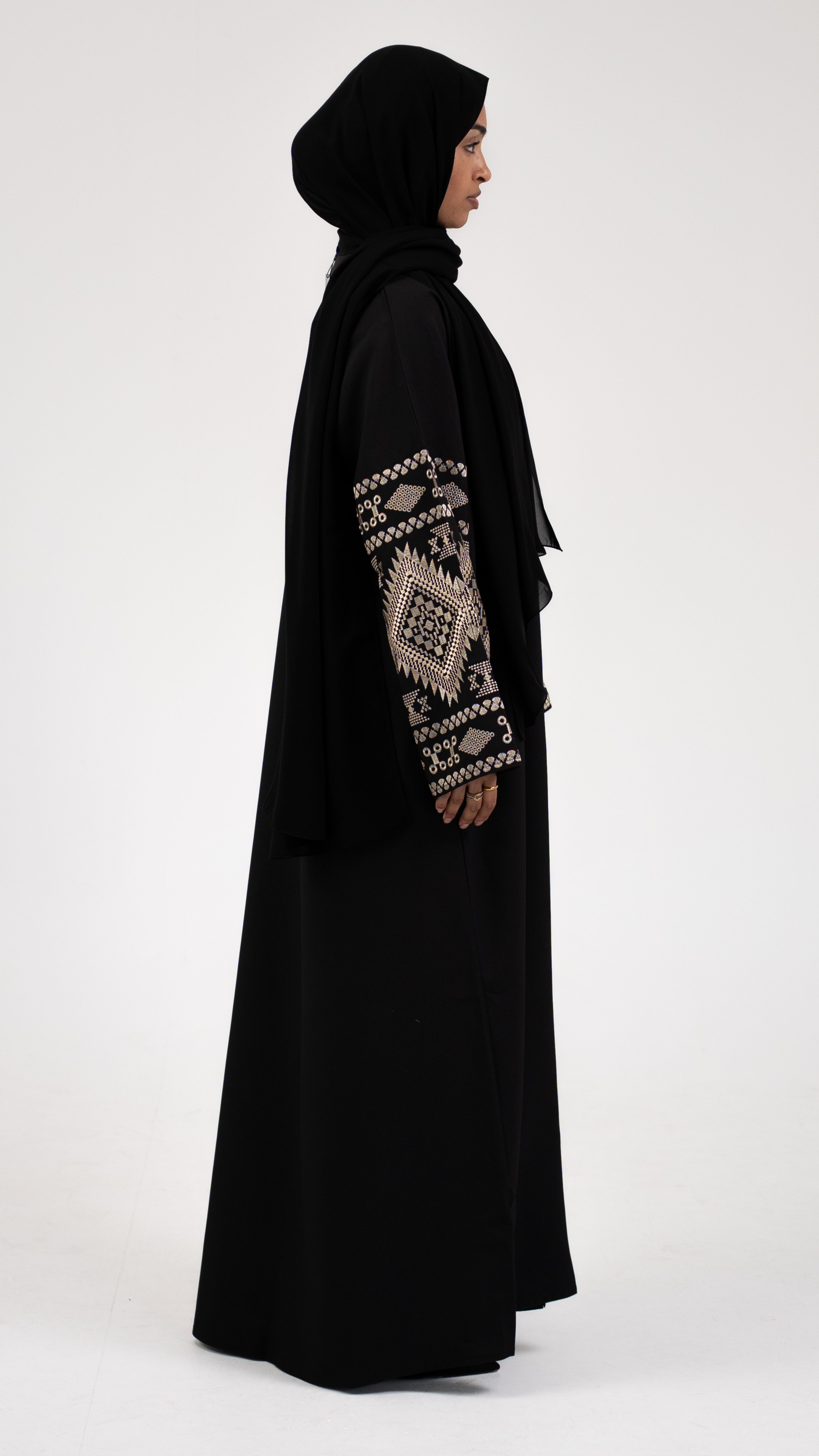 Golden Mosaic Abaya