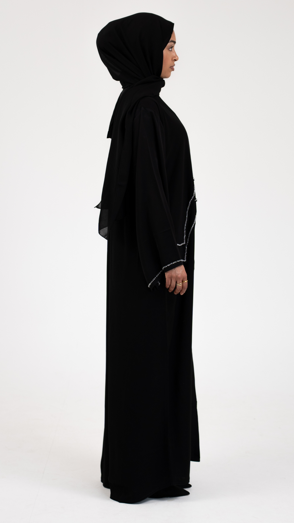 Haleh Deluxe Buttoned Abaya