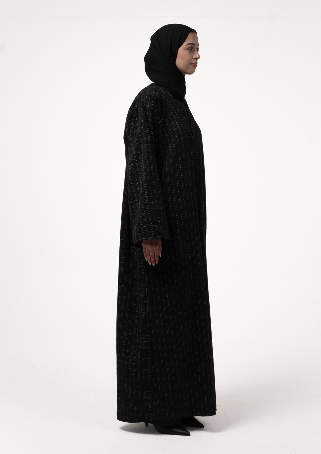 Midnight Tweed Abaya