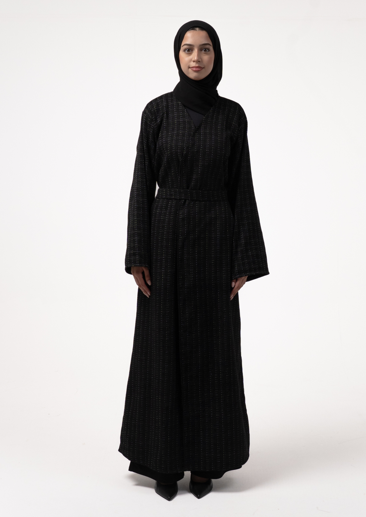 Midnight Tweed Abaya