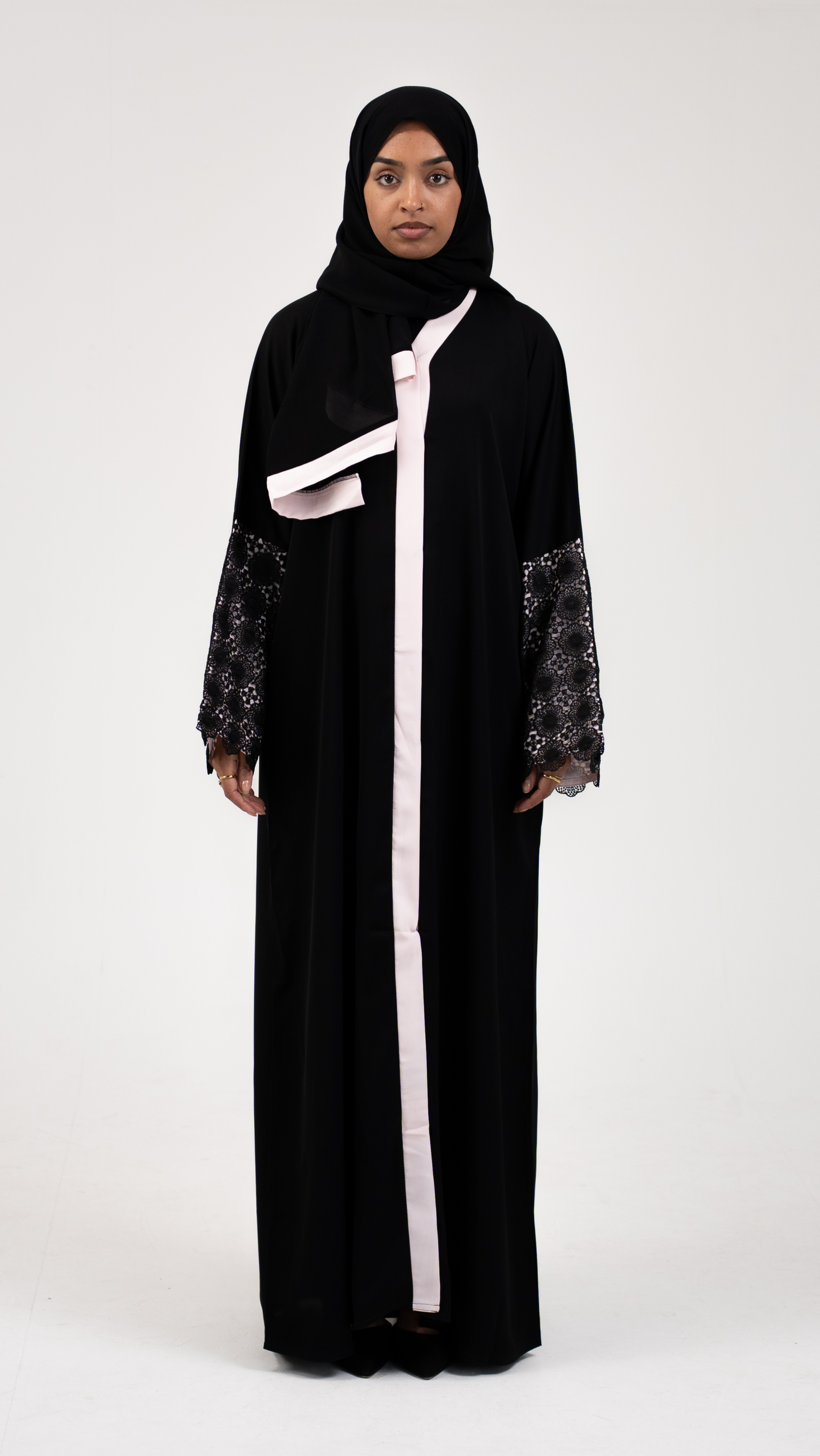 Lunar Grace Buttoned Abaya