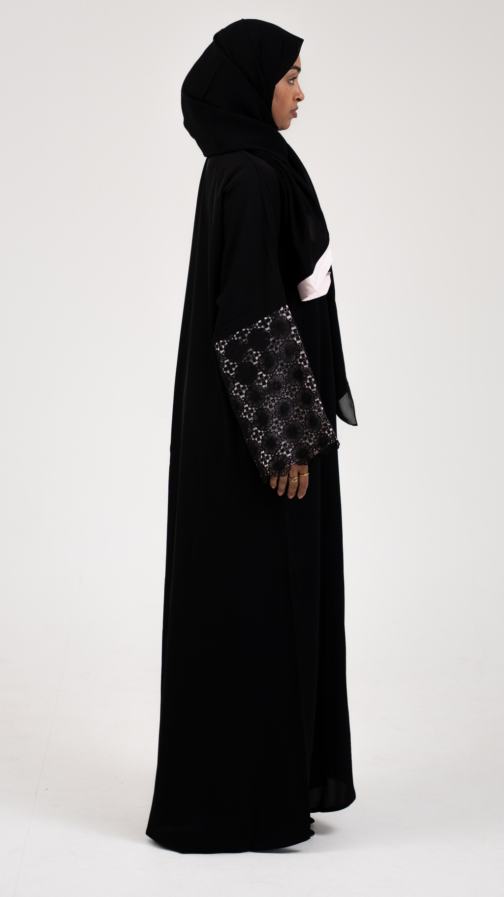 Lunar Grace Buttoned Abaya