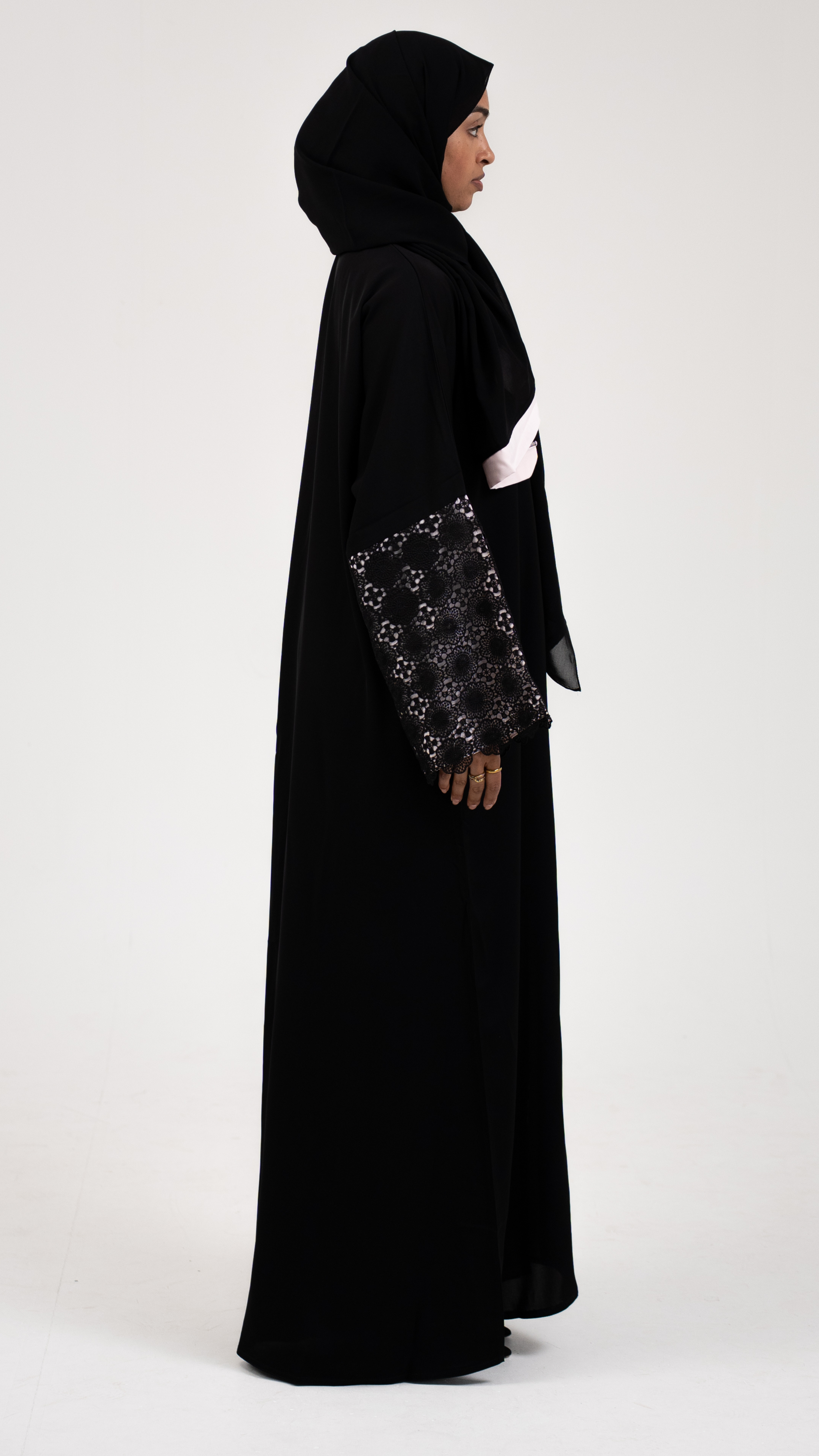 Lunar Grace Buttoned Abaya