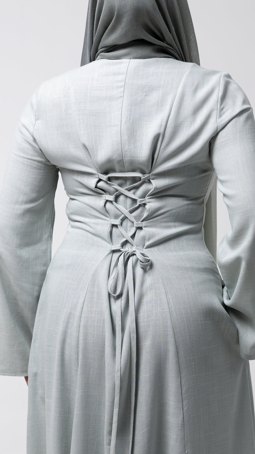 Pale aqua Flow Linen Dress