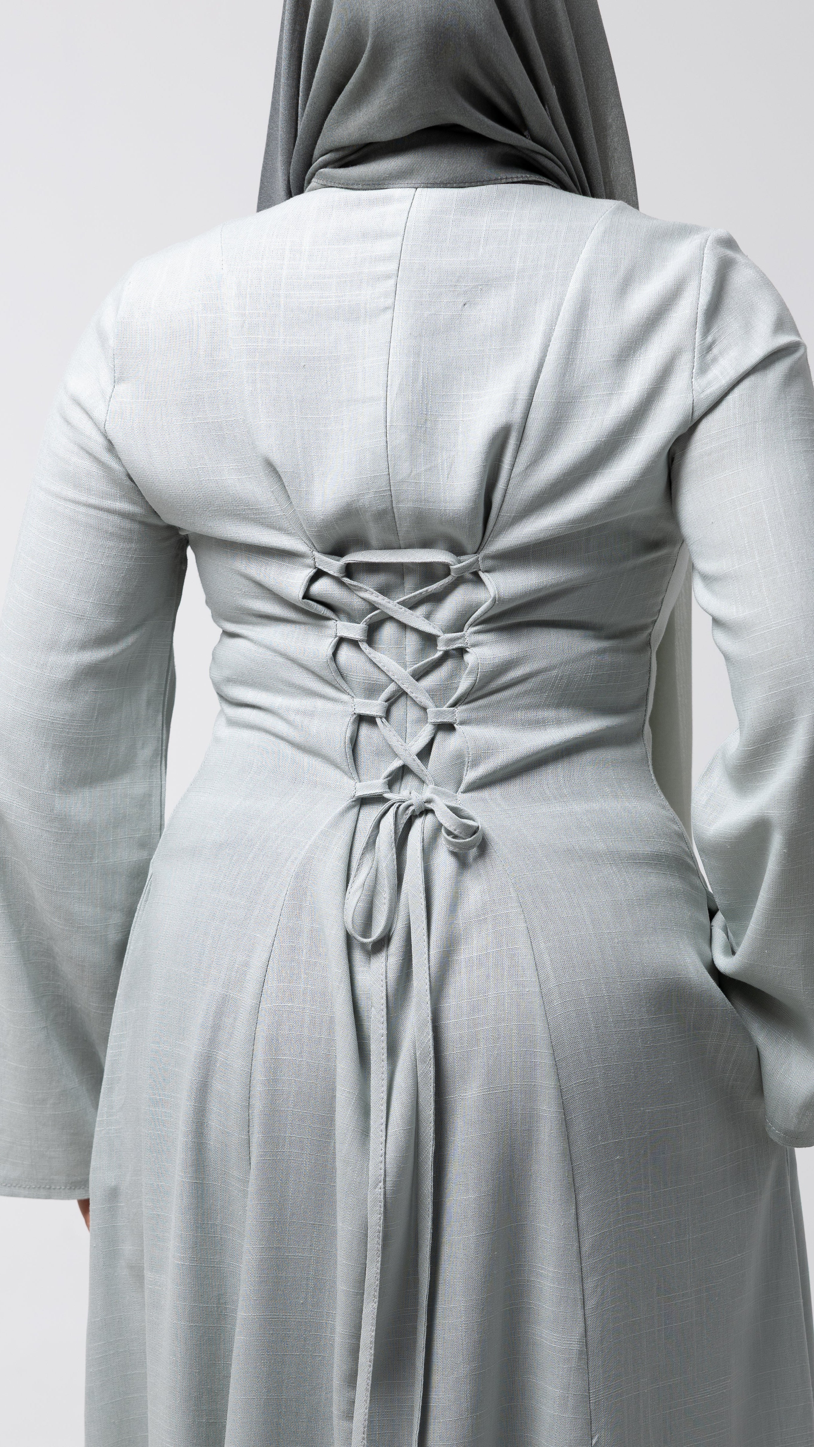 Pale aqua Flow Linen Dress